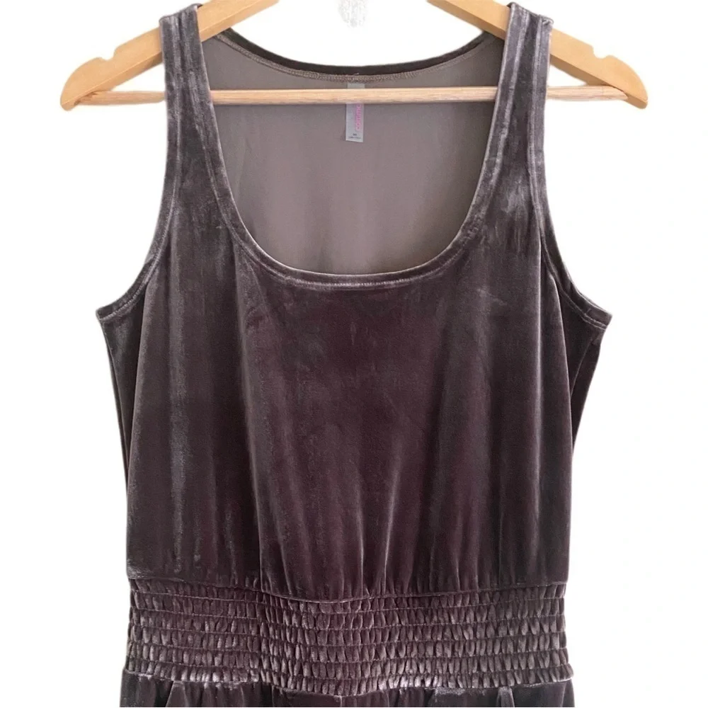 COMMANDO Velvet Lightweight Sleeveless Tank Jumpsuit Size XS NWT Festival